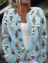 Blauer Cardigan