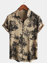 Beigefarbenes Hawaiian