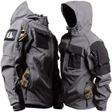 nur graue Jacke